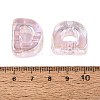 UV Plating Transparent Acrylic European Beads OACR-M027-02D-01-3