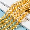 Natural Citrine Beads Strands G-E326-4mm-01-6