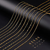 DIY Brass & Stainless Steel Chain Bracelets/ Necklaces Making Kits DIY-GA0008-16-3