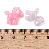 UV Plating Opaque Acrylic Beads OACR-G058-03-3