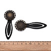 Alloy & Iron Bookmark Cabochon Settings PALLOY-N184-07AB-3