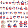 Independence Day Themed Zinc Alloy Enamel Pendants ENAM-BM0001-45-1
