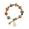 Gourd & Pumpkin Resin Beaded Charm Bracelets FS-WG50C96-01-5