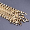 1.5mm 304 Stainless Steel Square Snake Chain Necklaces X-TW4888-1-2