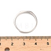 Rhodium Plated 925 Sterling Silver Adjustable Rings RJEW-S397-01P-02-5