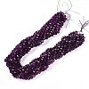 Baking Paint Transparent Glass Beads Strands LS-DGLA-A035-T10mm-A09-2