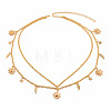 Alloy Moon Sun Star Double Layer Tassel Waist Chains WG6E939-01-4