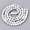 Opaque Ombre Effect Dyed Glass Beads Strands GLAA-Q106-04A-01-2