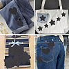 4Pcs Denim Cloth Iron on Sew on Patches SENE-TA0001-03-8