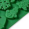 Christmas Rectangle Cake DIY Food Grade Silicone Mold DIY-K075-08-4