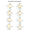 Zinc Alloy Links Connectors PALLOY-CJ0001-101-2