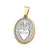 Religion 304 Stainless Steel Pendants STAS-H264-13B-ASG-1