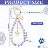 2Pcs Zinc Alloy Ceramic Beads Mobile Straps AJEW-ME0002-83A-2