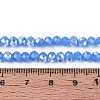 AB Color Plated Opaque Glass Rondelle Beads Strands EGLA-T029-4mm-09J-4