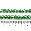 Electroplate Transparent Glass Beads Strands EGLA-A035-T6mm-A11-4