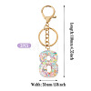 Number 8 Transparent Resin Keychains KEYC-TADJ0001-10H-2