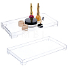 2Pcs 2 Styles Rectangle Acrylic Jewelry Display Trays AJEW-FH0008-73-1