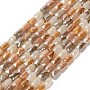 Electroplate Glass Beads Strands X-EGLA-P065-02A-03-1