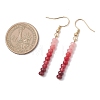 Dyed Natural Malaysia Jade Dangle Earrings EJEW-JE06874-5
