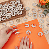 Wheat Straw Mushroom Hole Loose Leaf Ring Round Binder Discs FIND-WH0366-315B-3