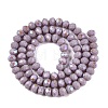 Electroplate Opaque Solid Color Glass Beads Strands EGLA-A044-P3mm-L13-2