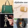  3Pcs 3 Colors Zinc Alloy Rhinestone Keychain KEYC-NB0001-38-5