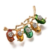 Zinc Alloy Enamel Rhinstone Brooches JEWB-V001-03A-01-2