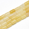 Natural Topaz Jade Bead Strands G-T078-02-1