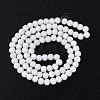 Electroplate Frosted Glass Beads Strands EGLA-N006-036C-2