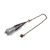 Natural & Synthetic Gemstone Pointed Dowsing Pendulum Big Pendants G-H285-06R-A-5