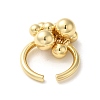 Brass Open Cuff Rings for Women RJEW-M169-02G-2
