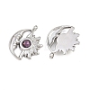 304 Stainless Steel Rhinestone Pendants STAS-Z166-24P-02-2