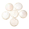 Natural Freshwater Shell Pendants SHEL-F007-24-1