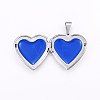 304 Stainless Steel Locket Pendants STAS-O103-29P-2