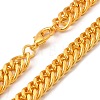 Iron Cuban Link Chain Necklaces for Women Men NJEW-A028-01B-G-2
