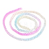 Transparent Gradient Color Glass Beads Strands GLAA-G101-2mm-07-4