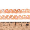 Anti-Tarnish Electroplate Glass Beads Strands GLAA-N064-8mm-05-2