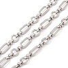 Tarnish Resistant 304 Stainless Steel Ring and Oval Link Chains X-CHS-E023-04P-1