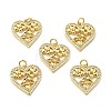 Brass Micro Pave Cubic Zirconia Pendants KK-E068-VB125-3