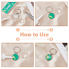 DICOSMETIC DIY Blank Dome Keychain Making Kit DIY-DC0002-15-4