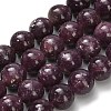 Natural Lepidolite/Purple Mica Stone Beads Strands G-H335-B03-12mm-A-2