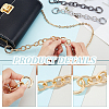 3Pcs 3 Colors Aluminum Alloy Cable Chain Purse Extender Chains DIY-WR0001-62-2