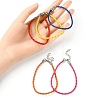 Trendy Braided Imitation Leather Bracelet Making BJEW-YW0001-09-4