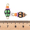 Halloween Acrylic & Polymer Clay Connector Charms PALLOY-JF05967-3