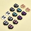 14Pcs 7 Colors Silicone Beads SIL-CA0002-57-3
