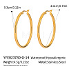 Stainless Steel Hoop Earrings CL5372-1-1
