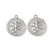 Christmas Brass Micro Pave Clear Cubic Zirconia Pendants KK-A280-03D-P-1