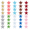 40Pcs 10 Colors Computerized Embroidery Cloth Self Adhesive Patches PATC-HY0001-68-1