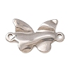 304 Stainless Steel Textured Links Connector Charms STAS-K302-02D-P-1