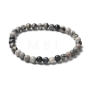 Natural Netstone Bead Stretch Bracelets X-BJEW-K212-A-021-4